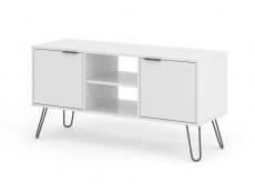 Core Products Core Augusta White 2 Door Flat Screen TV Unit (Flat Packed)
