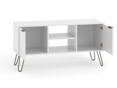Core Products Core Augusta White 2 Door Flat Screen TV Unit (Flat Packed)