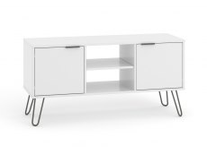 Core Products Core Augusta White 2 Door Flat Screen TV Unit (Flat Packed)