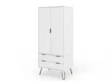 Core Core Augusta White 2 Door 2 Drawer Wardrobe