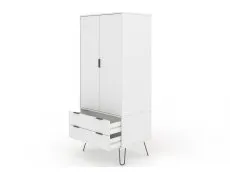 Core Core Augusta White 2 Door 2 Drawer Wardrobe