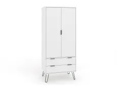 Core Core Augusta White 2 Door 2 Drawer Wardrobe