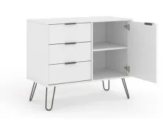 Core Core Augusta White Small Sideboard with 1 Door 3 Drawer
