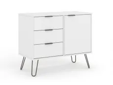 Core Products Core Augusta White Small Sideboard with 1 Door 3 Drawer