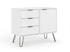Core Core Augusta White Small Sideboard with 1 Door 3 Drawer
