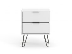 Core Products Core Augusta White 2 Drawer Bedside Cabinet (Flat Packed)