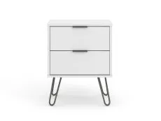 Core Core Augusta White 2 Drawer Bedside Table