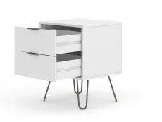 Core Core Augusta White 2 Drawer Bedside Table