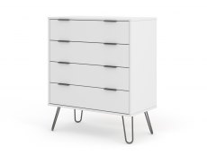Core Products Core Augusta White 4 Drawer Chest of Drawers (Flat Packed)