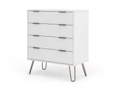 Core Core Augusta White 4 Drawer Chest of Drawers