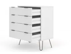 Core Core Augusta White 4 Drawer Chest of Drawers