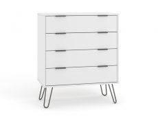 Core Products Core Augusta White 4 Drawer Chest of Drawers (Flat Packed)