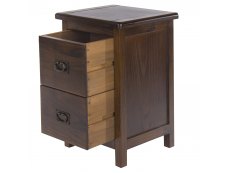 Core Products Core Boston Dark Antique 2 Drawer Petite Bedside Cabinet (Flat Packed)