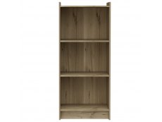 Core Products Core Brooklyn Bleached Pine 3 Shelf Bookcase (Flat Packed)