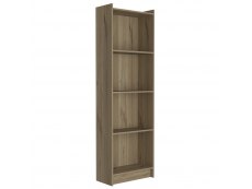 Core Products Core Brooklyn Bleached Pine Effect 4 Shelf Bookcase (Flat Packed)