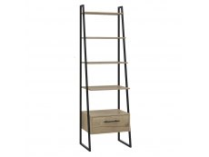 Core Products Core Brooklyn Bleached Pine Effect 1 Drawer Ladder Shelf Unit (Flat Packed)