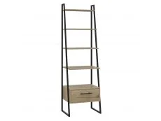 Core Products Core Brooklyn Bleached Pine Effect 1 Drawer Ladder Shelf Unit (Flat Packed)