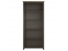 Core Products Core Capri Carbon and Waxed Pine Tall Bookcase (Flat Packed)