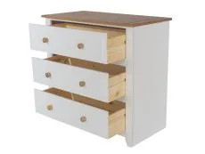 Core Core Capri White 3 Drawer Chest of Drawers