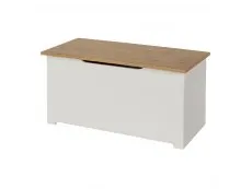 Core Core Colorado White and Oak Blanket Box