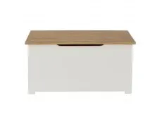 Core Core Colorado White and Oak Blanket Box
