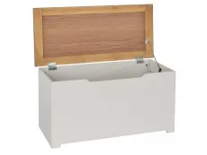 Core Core Colorado White and Oak Blanket Box