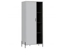 Core Core Dallas White and Grey Oak Bookcase Display Unit
