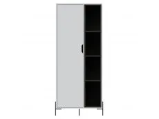 Core Core Dallas White and Grey Oak Bookcase Display Unit