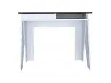 Core Core Dallas White and Grey Oak Home Office 1 Drawer Desk