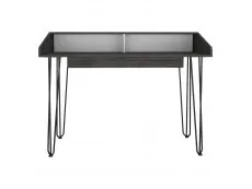 Core Core Dallas White and Grey Oak Home Office Desk with Drawer