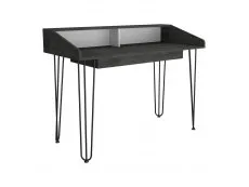 Core Core Dallas White and Grey Oak Home Office Desk with Drawer