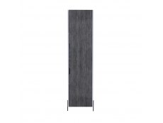 Core Products Core Dallas White and Carbon Grey Oak Tall 2 Door Storage Cabinet (Flat Packed)