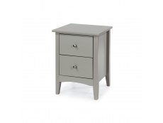 Core Products Core Como Light Grey 2 Drawer Bedside Cabinet (Flat Packed)