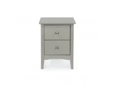 Core Como Light Grey 2 Drawer Bedside Table