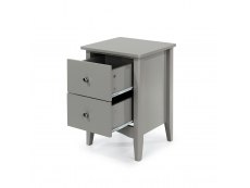 Core Products Core Como Light Grey 2 Drawer Bedside Cabinet (Flat Packed)