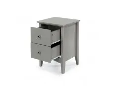 Core Products Core Como Light Grey 2 Drawer Bedside Table