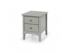 Core Products Core Como Light Grey 2 Petite Drawer Bedside Cabinet (Flat Packed)