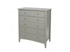 Core Core Como Light Grey 5 Drawer Chest of Drawers