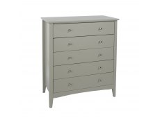 Core Products Core Como Light Grey 5 Drawer Chest of Drawers (Flat Packed)