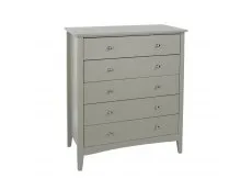 Core Core Como Light Grey 5 Drawer Chest of Drawers