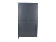 Core Como Midnight Blue 2 Door Wardrobe (Flat Packed)