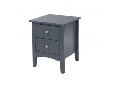 Core Products Core Como Midnight Blue 2 Drawer Petite Bedside Table