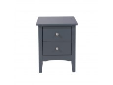 Core Como Midnight Blue 2 Drawer Petite Bedside Cabinet (Flat Packed)