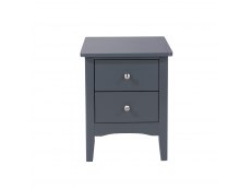 Core Products Core Como Midnight Blue 2 Drawer Petite Bedside Cabinet (Flat Packed)