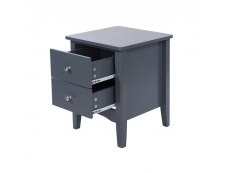 Core Products Core Como Midnight Blue 2 Drawer Petite Bedside Cabinet (Flat Packed)