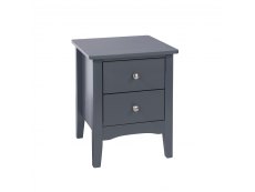 Core Como Midnight Blue 2 Drawer Petite Bedside Cabinet (Flat Packed)