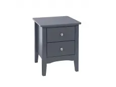 Core Products Core Como Midnight Blue 2 Drawer Petite Bedside Table