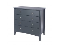 Core Products Core Como Midnight Blue 4 Drawer Chest of Drawers (Flat Packed)