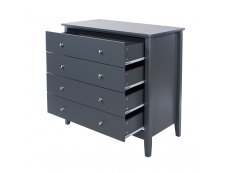 Core Products Core Como Midnight Blue 4 Drawer Chest of Drawers (Flat Packed)