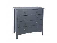 Core Como Midnight Blue 4 Drawer Chest of Drawers (Flat Packed)